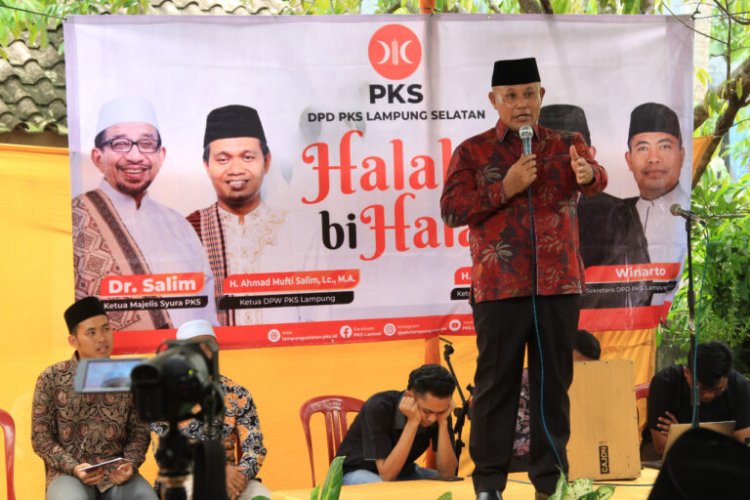 Bupati Lampung Selatan H. Nanang Ermanto, Hadiri Halal Bihalal DPD PKS Lampung Selatan