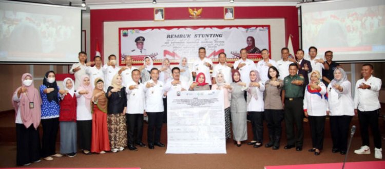 Target 2024 Zero Stunting, Pemkab Lampung Selatan Bersama Stakeholder Terkait Satukan Komitmen Melalui Rembuk Stunting