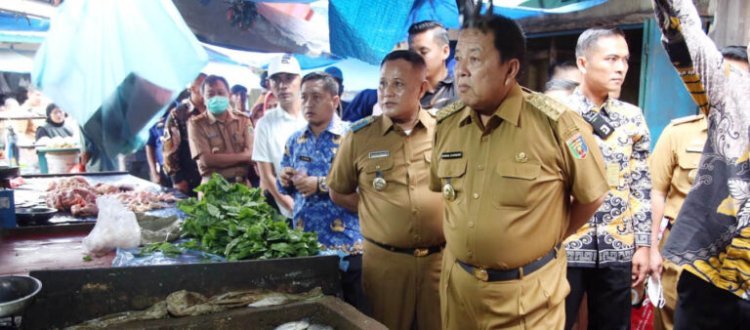 Persiapan Kunjungan Presiden RI, Bupati dan Gubernur Lampung Tinjau Pasar Natar dan Jalan Itera