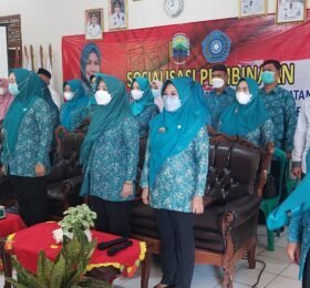 Sekretaris TP PKK Lampung Selatan Buka Sosialisasi Pembinaan Administrasi Di Kecamatan Kalianda