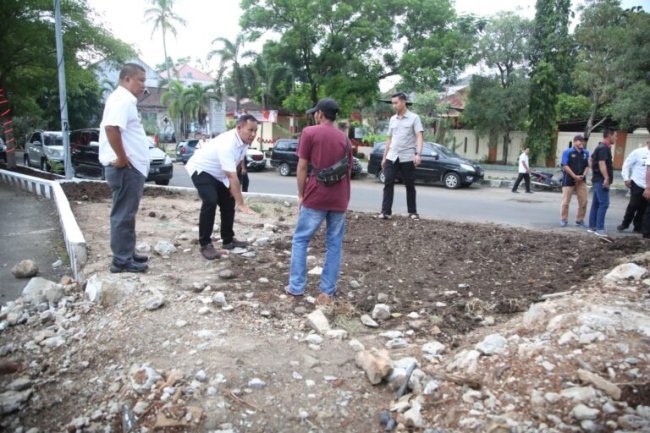 Gunakan Dana CSR, Pembangunan Taman Air Mancur Kalianda terus di kebut