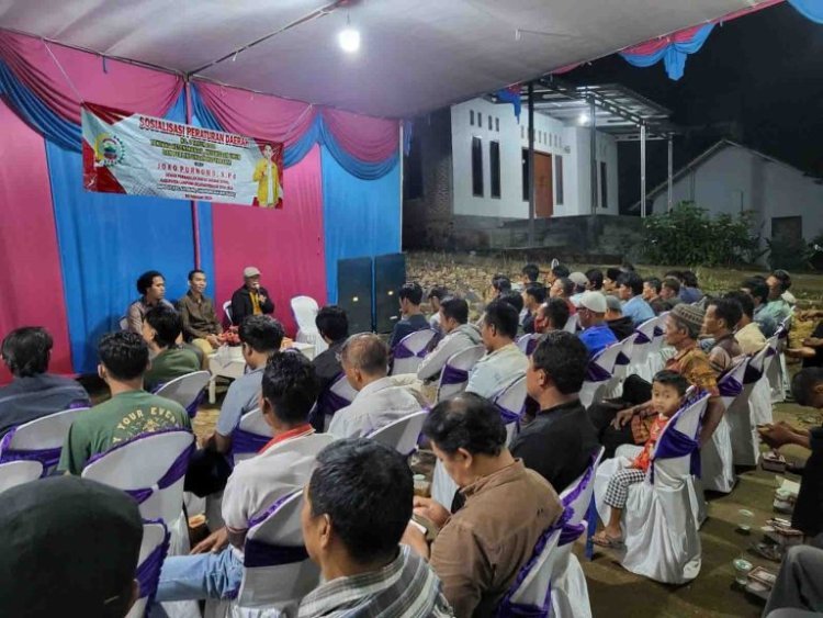 Legislatif Dari Partai Hanura Joko Purnomo Gelar Sosper No 3 Tahun 2020 di Kecamatan Katibung