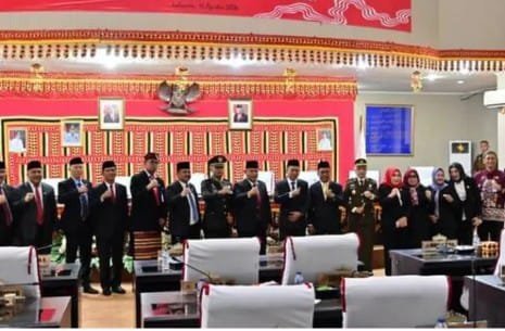 DPRD Dan Pemkab Lampung Selatan Ikuti Rapat Paripurna Pidato Kenegaraan Presiden Jokowi