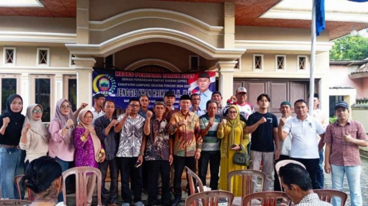 Anggota DPRD Lampung Selatan Jenggis khan Haikal, Gelar Reses di Desa Maja