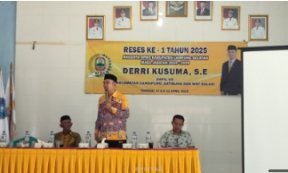 Anggota DPRD Lamsel ,Derri Gelar Reses di Kecamatan Candipuro
