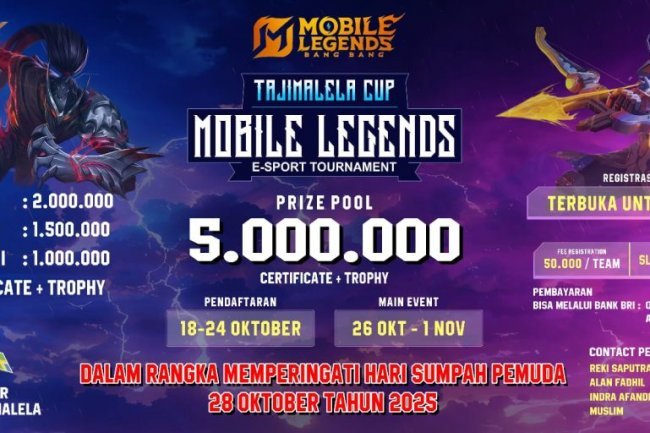 Wakil Ketua III DPRD Lampung Selatan Bella Jayanti Dukung Penuh Turnamen Mobile Legends Pemdes Tajimalela di Momentum Sumpah Pemuda