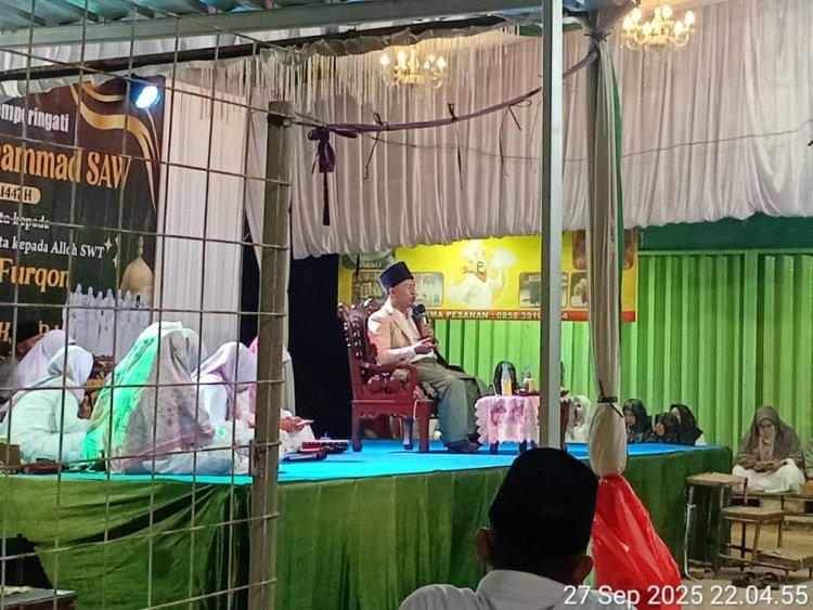 Anggota DPRD Lampung Selatan Dwi Riyanto Hadiri Peringatan Maulid Nabi di Desa Jati Baru  