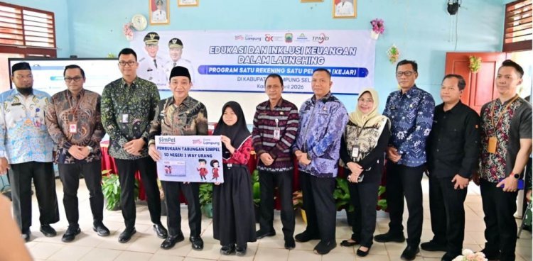 150 Siswa SDN 3 Way Urang Kini Punya Rekening Sendiri, Wabup Syaiful: Latih Finansial Sejak Dini