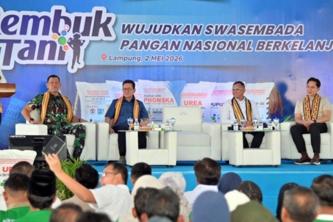 Dampingi Kunker Menko Pangan, Bupati Egi Pastikan Program Pangan Nasional Terealisasi di Lampung Selatan