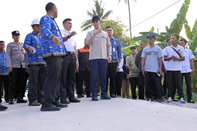 Dulu Rusak dan Sering Banjir, Jalan Bandar Agung-Kuala Jaya Kini Mulus, Warga Sragi Bersyukur