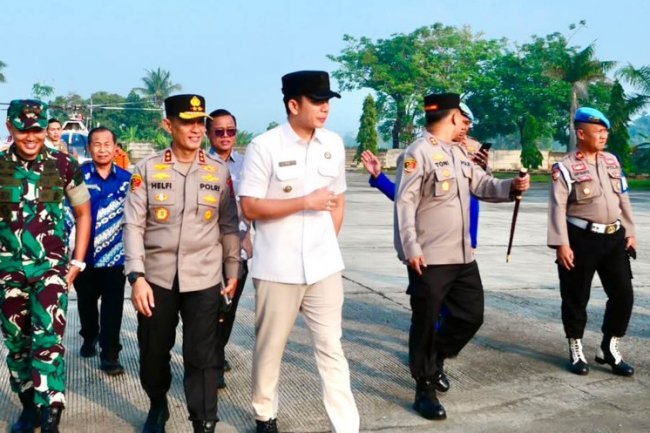 Kunker ke Lampung Selatan, Kapolda Lampung Disambut Langsung Bupati Radityo Egi Pratama